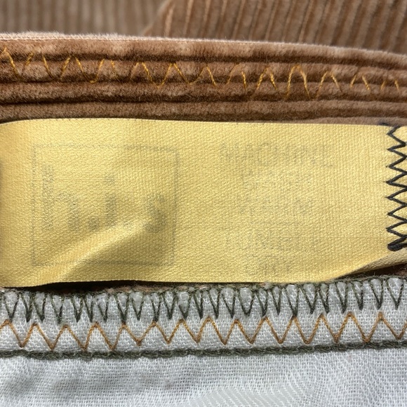 H.I.S. Vintage 1970’s Bell Bottom Flare Brown Corduroy Pants - Picture 8 of 9
